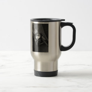 1930's Roadster Grayscale Travel Mug