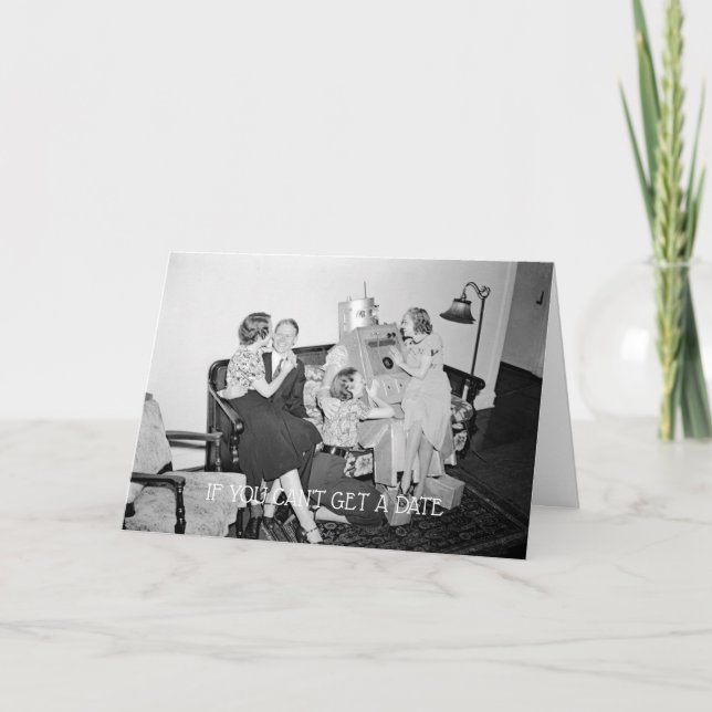 1930'S ROBOT LOVE WOMEN SWEET ON ROBOT PHOTOGRAPH CARD (Front)