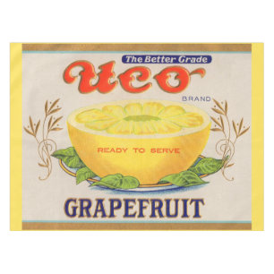 1930s Uco Brand Grapefruit label Tablecloth