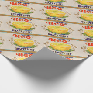 1930s Uco Brand Grapefruit label Wrapping Paper