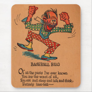 1930s vinegar valentine: the Baseball Bug Mouse Mat
