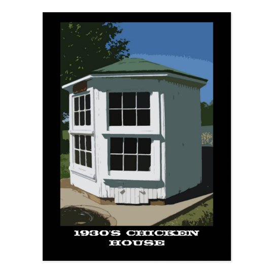 1930schickenhouse, 1930's Chicken House Postcard