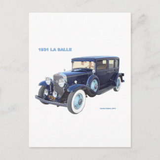 1931 CADILLAC LA SALLE POSTCARD