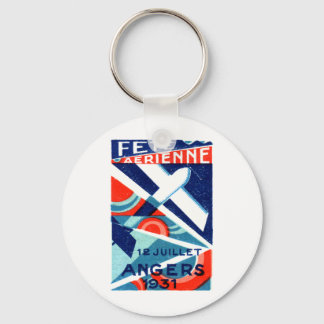 1931 French International Air Show Key Ring
