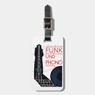 1931 German Radio and Music Expo Luggage Tag