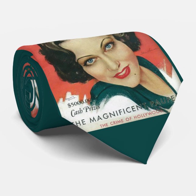 1931 Gloria Swanson magazine cover print  Tie (Rolled)