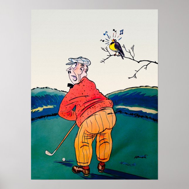 1931 Golf Watercolour Print (Front)