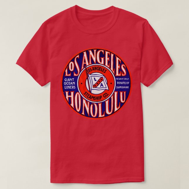 1931 Los Angeles Steamship Company T-Shirt (Design Front)