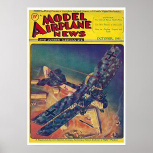 1931 MODEL AIRPLANE NEWS MAGAZINE  POSTER