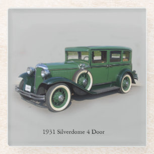 1931 Silverdome 4 Door glass coaster