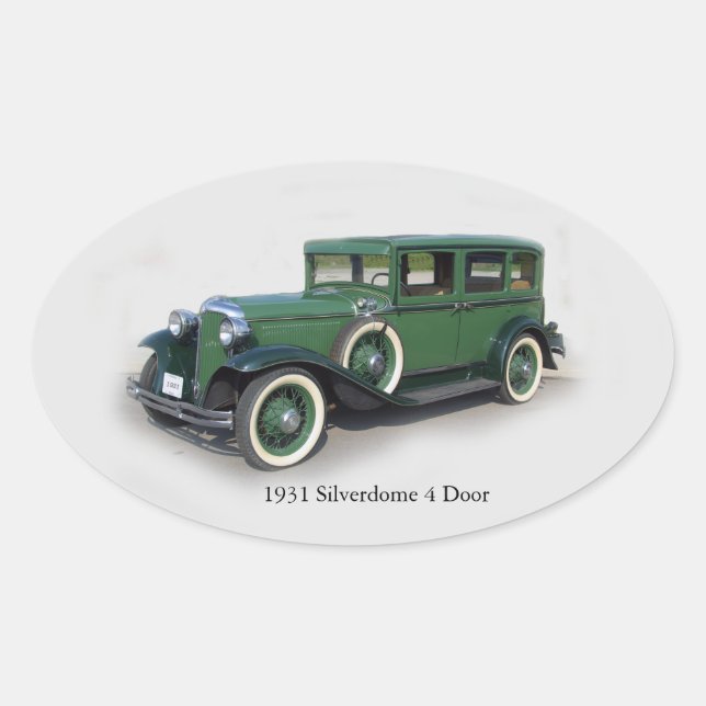 1931 Silverdome 4 Door sticker (Front)