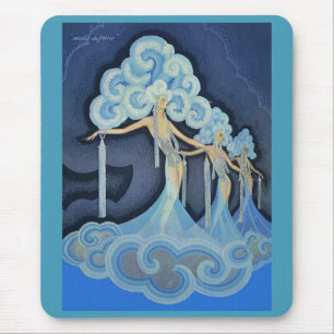 1932 Folies Bergère poster Mouse Mat