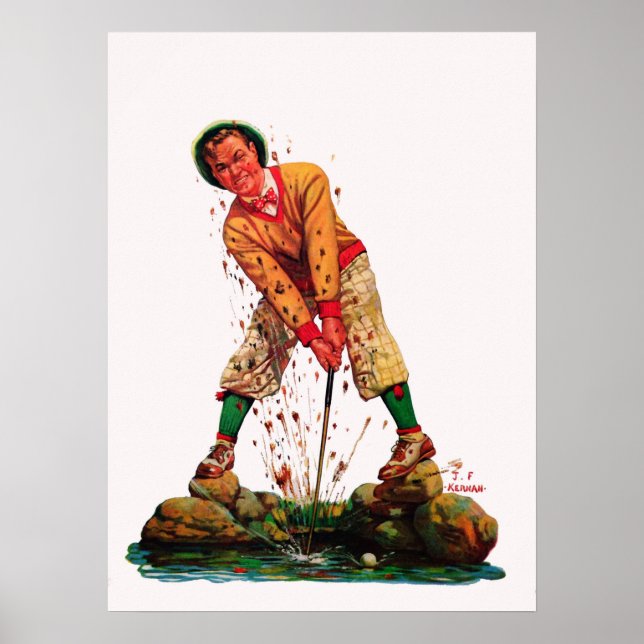 1932 Golf Illustration Print (Front)