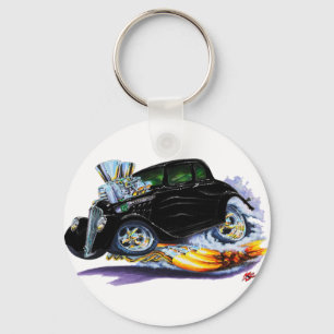 1933-36 Willys Black Car Key Ring