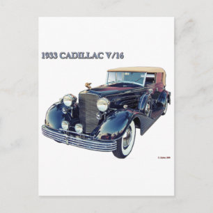 1933 CADILLAC V/16 #2 POSTCARD