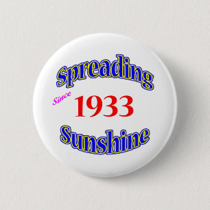 1933 Spreading Sunshine 6 Cm Round Badge