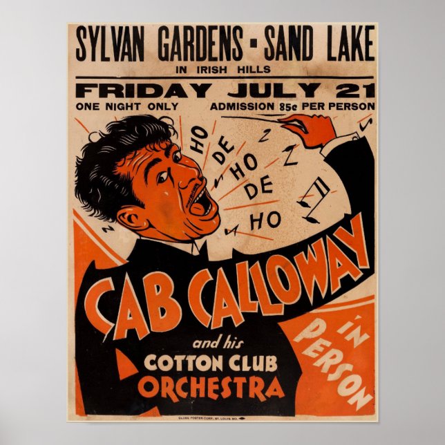 1933 Vintage Cab Calloway Concert Poster Hi-Res (Front)