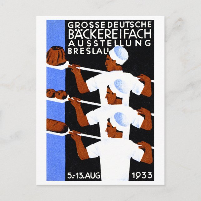 1933 Wroclaw / Breslau Expo Poster Postcard (Front)