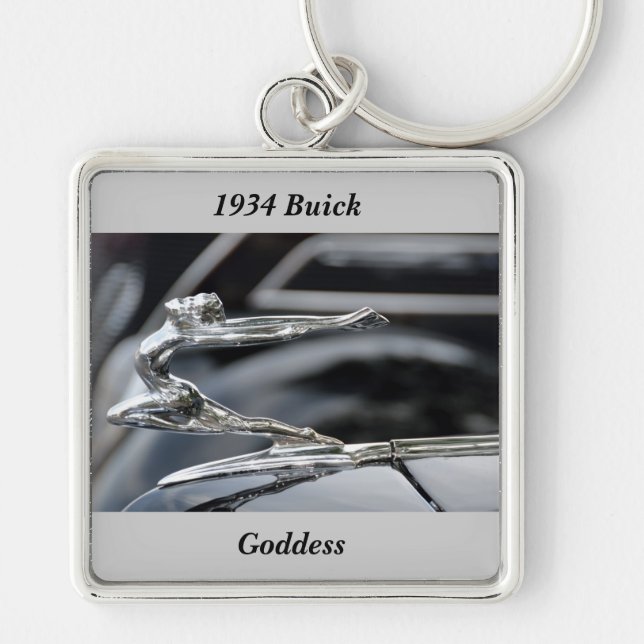 1934 Buick Goddess Hood Ornament Key Ring (Front)