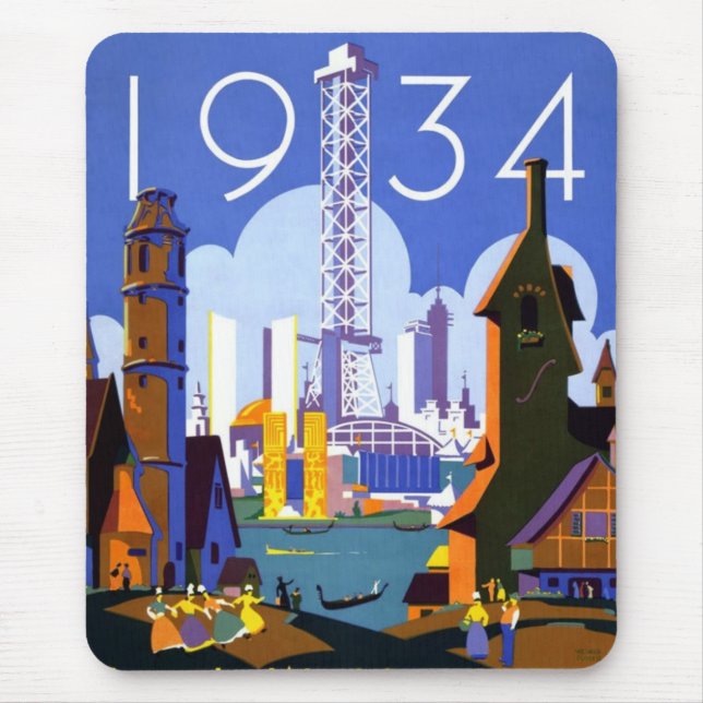 1934 Chicago World's Fair Mouse Mat (Front)