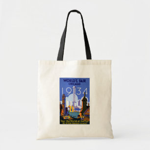 1934 Chicago World's Fair Tote Bag