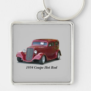 1934 Customised Coupe Hot Rod Key Ring