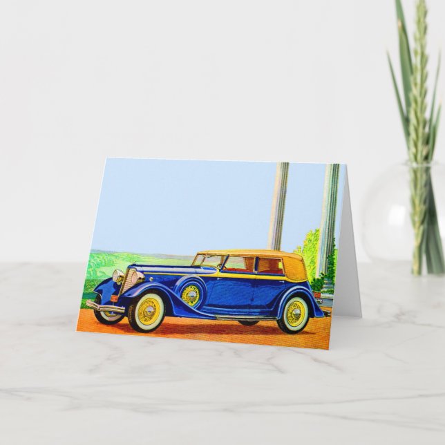 1934 Lincoln model KA Card (Front)