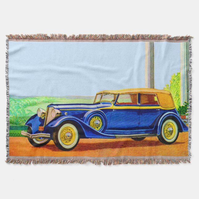 1934 Lincoln model KA Throw Blanket (Front)