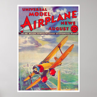 1934 MAGAZINE: MODEL AIRPLANE NEWS  POSTER