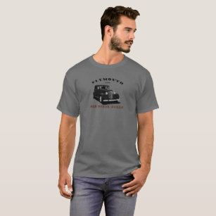 1934 Plymouth. Chrysler. Mopar. Black Hotrod ' 34. T-Shirt