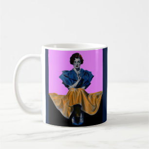 1934 pretty lady enjoying a Chesterfield Coffee Mug