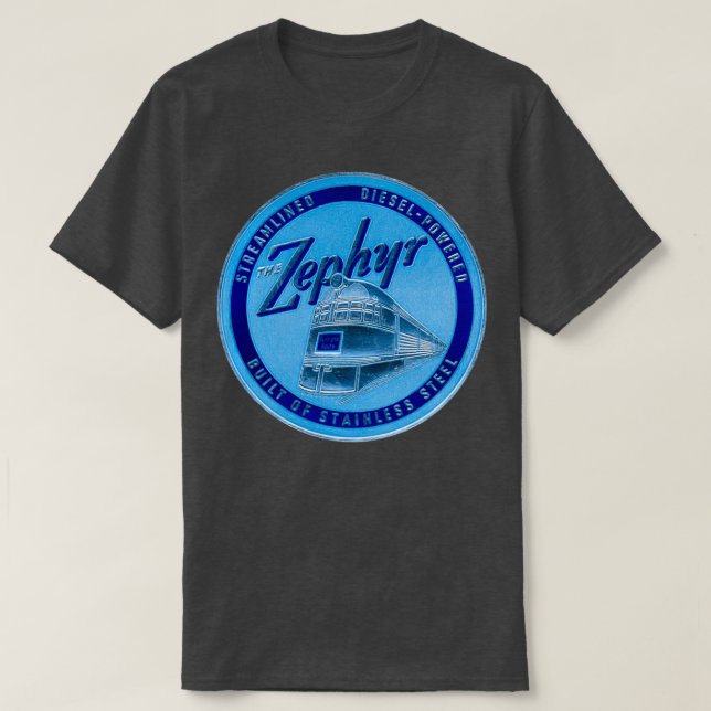1934 The Zephyr Passenger Train 1 T-Shirt (Design Front)