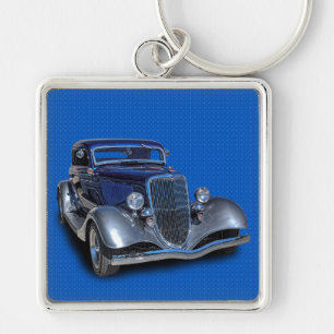 1934, Vintage, car, cars, vehicles, autos, vehicle Key Ring
