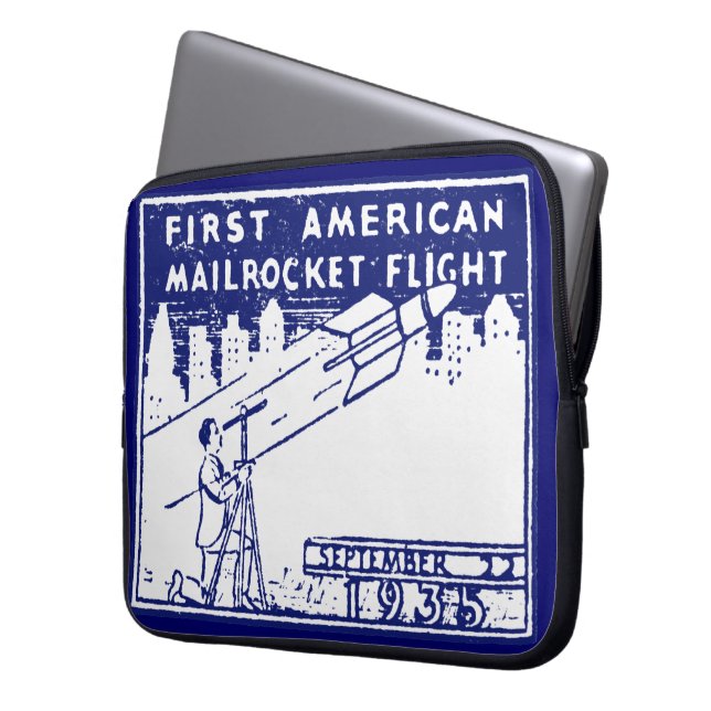 1935 American Rocket Mail Laptop Sleeve (Front Left)