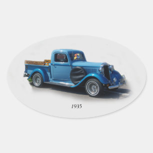 1935 Blue Pickup Truck sticker