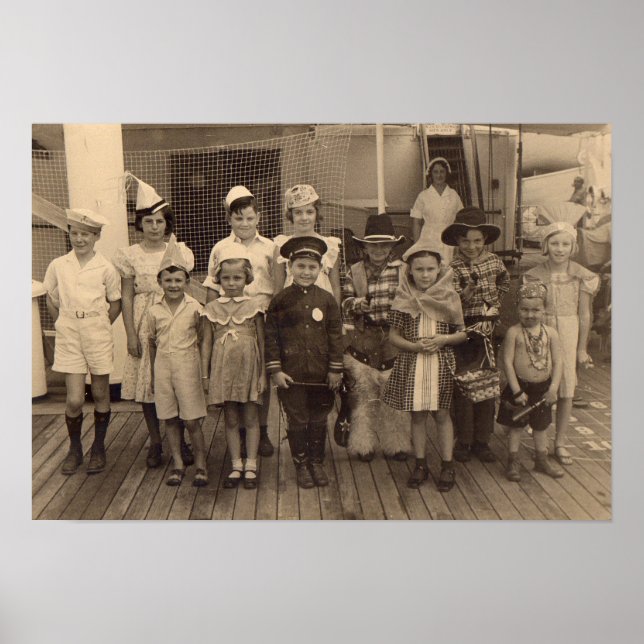 1935 childrens shipboard costume party poster (Front)