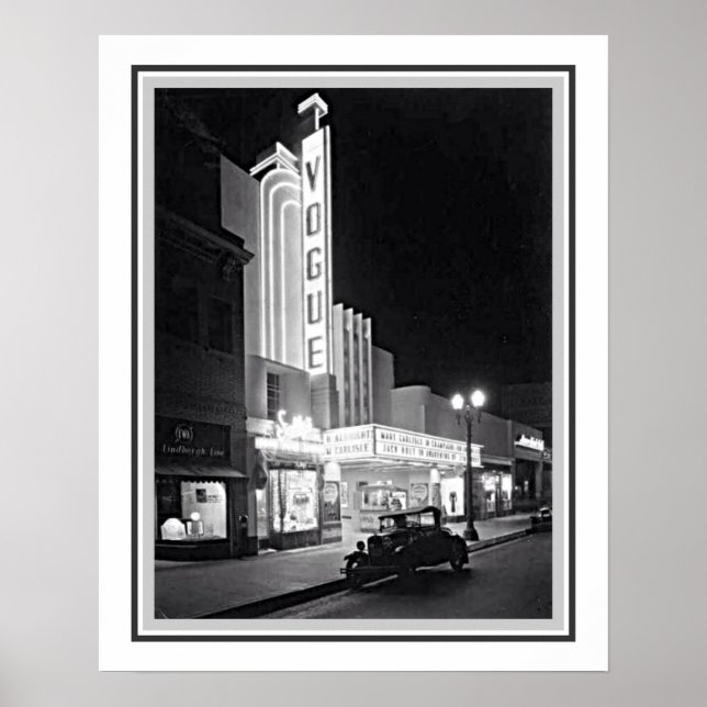 1935 LA Vogue Theatre Poster (Front)