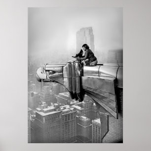 1935 MARGARET BOURKE NEW YORK CITY VINTAGE PHOTO POSTER