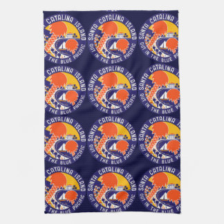 1935 Santa Catalina Island Tea Towel