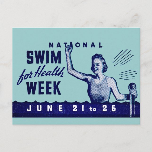 1935 Swim For Health Postcard (Front)