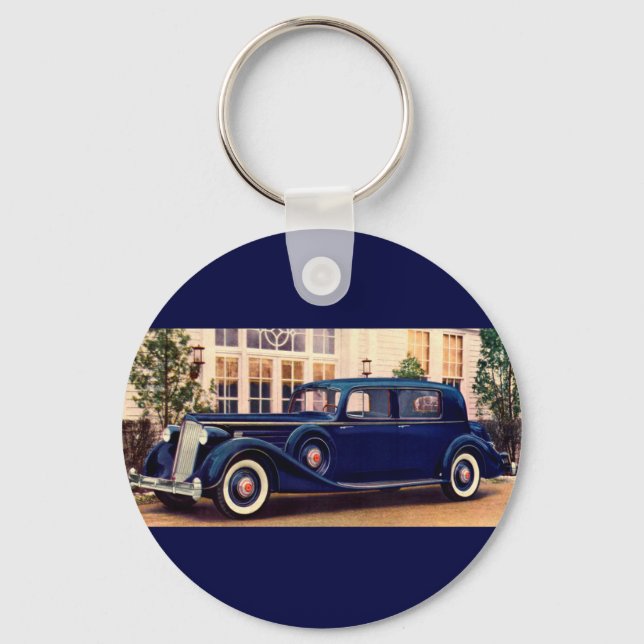 1936 blue Packard Key Ring (Front)