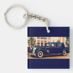 1936 blue Packard Key Ring