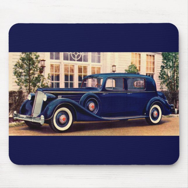 1936 blue Packard Mouse Mat (Front)
