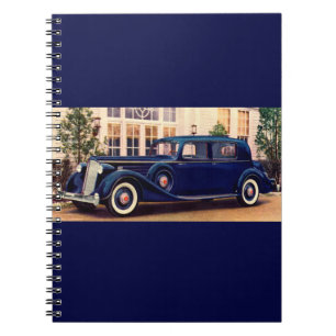 1936 blue Packard Notebook