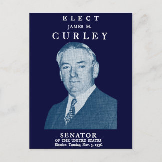 1936 Elect Curley to Congress Postcard