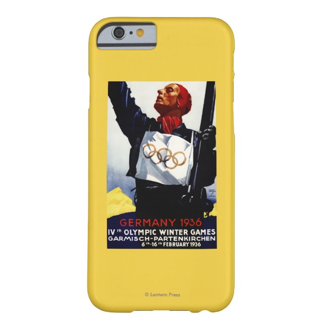 1936 Olympic Winter Games Advertisement Poster Case-Mate iPhone Case (Back)