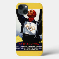 1936 Olympic Winter Games Advertisement Poster