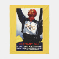 1936 Olympic Winter Games Advertisement Poster