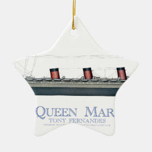 1936 Queen Mary 1 Ceramic Tree Decoration