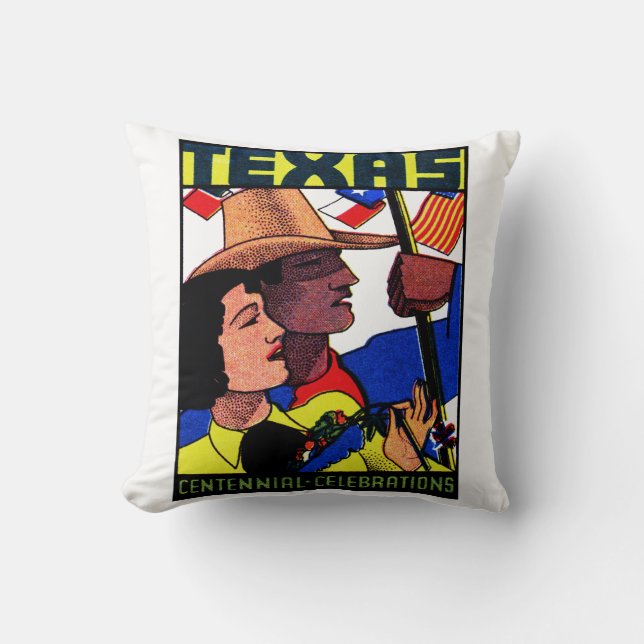 1936 Texas Centennial Cushion (Front)